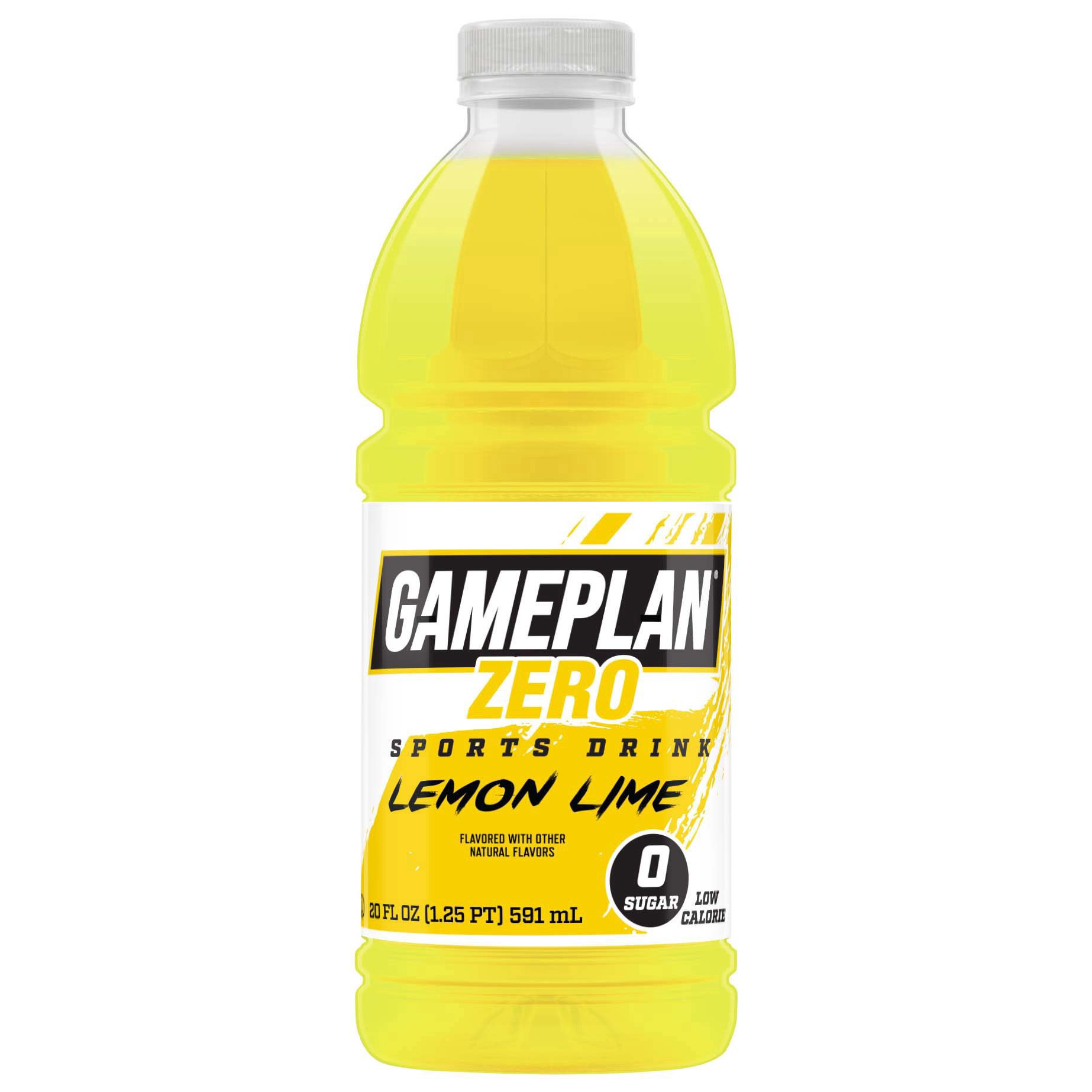 slide 1 of 1, Gameplan Zero Sports Drink - Lemon Lime, 20 oz