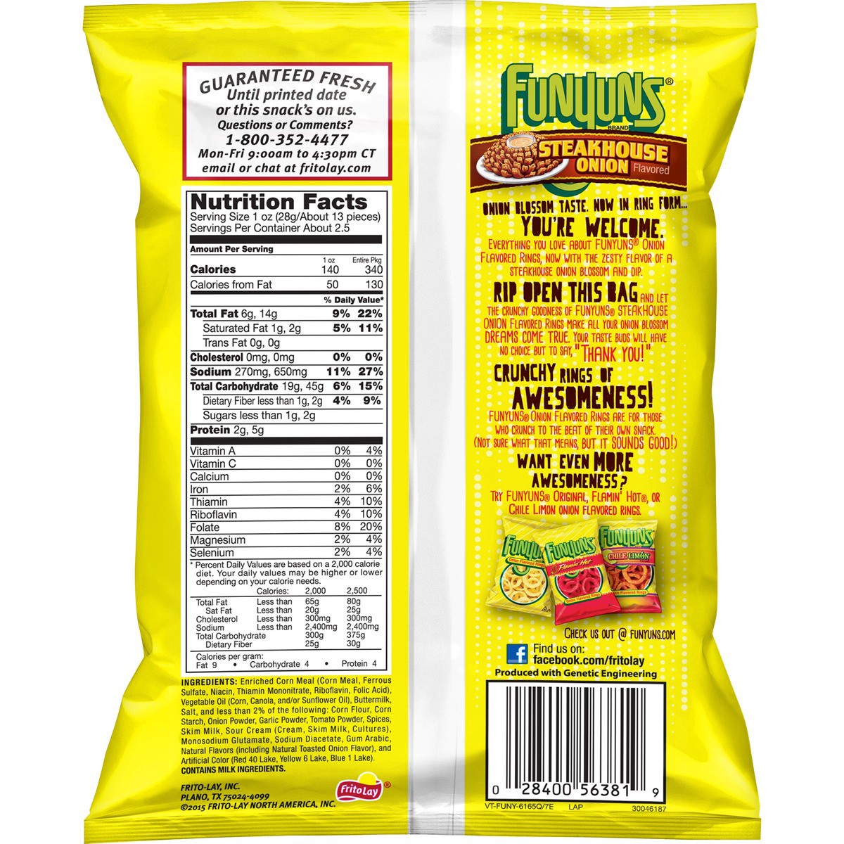 slide 3 of 6, Funyuns Potato Crisps, 2.38 oz