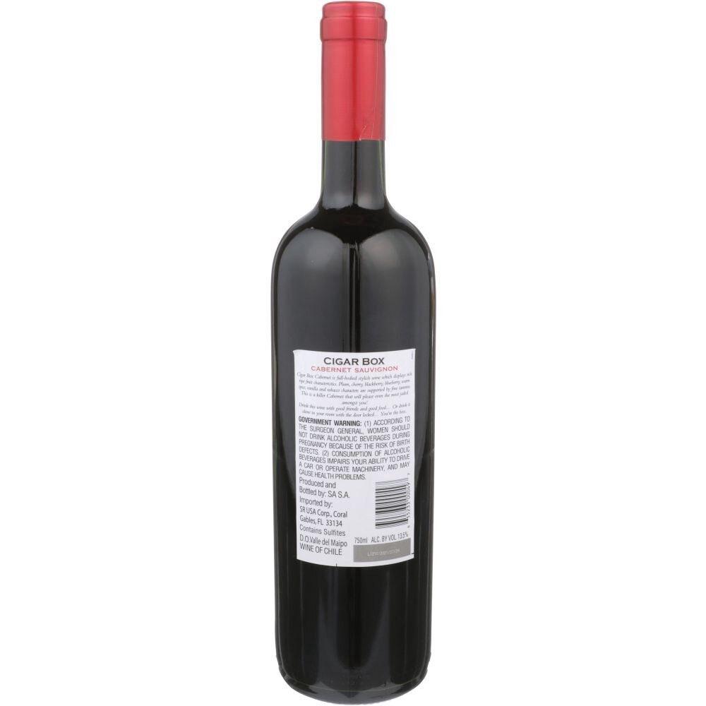 slide 2 of 2, Cigar Box Cabernet Sauv, 750 ml