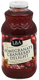 slide 1 of 1, L&A Juice, Pomegranate Cranberry Delight, 32 fl oz