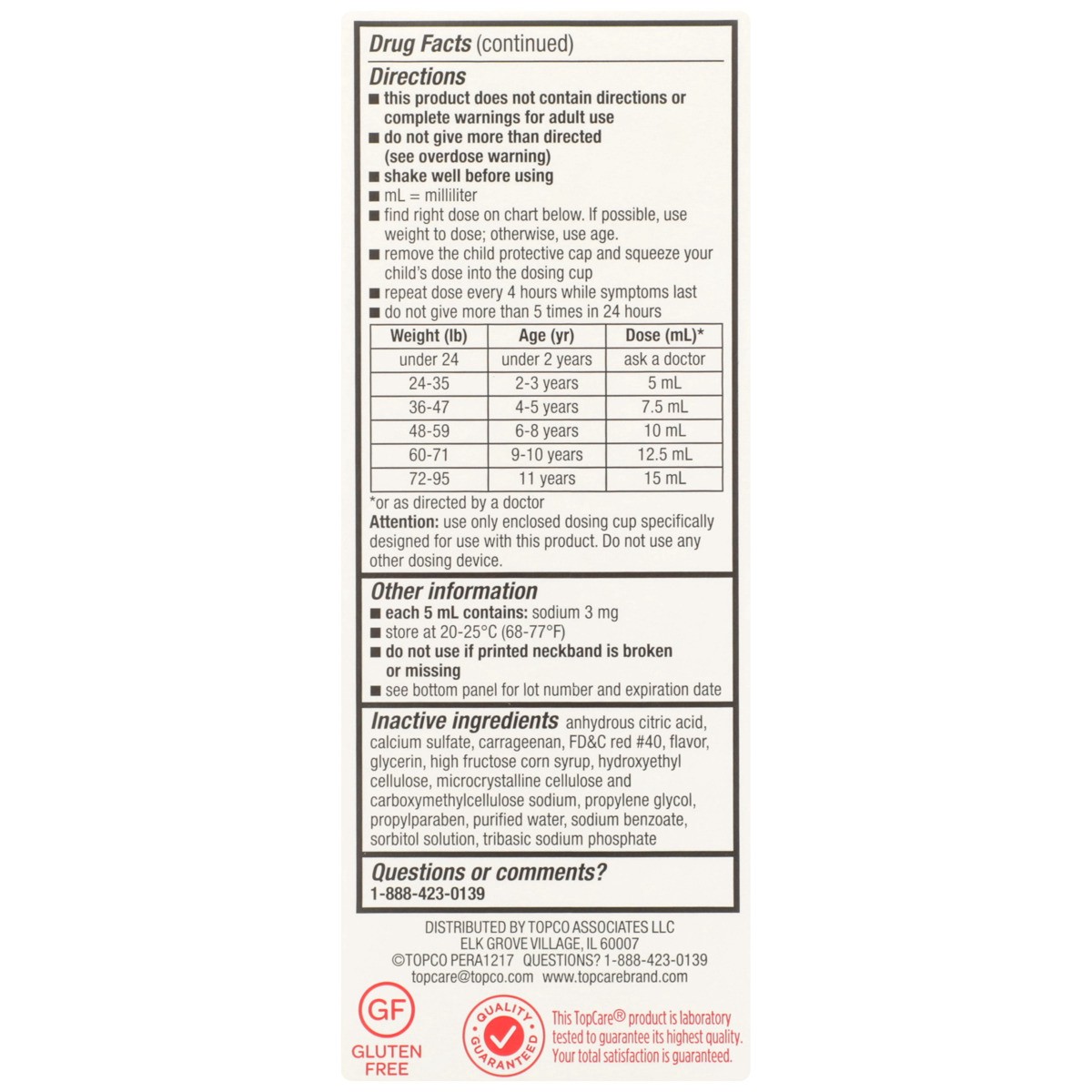 slide 5 of 9, TopCare Top Care Child Pain Relief Strawberry Suspension, 4 fl oz