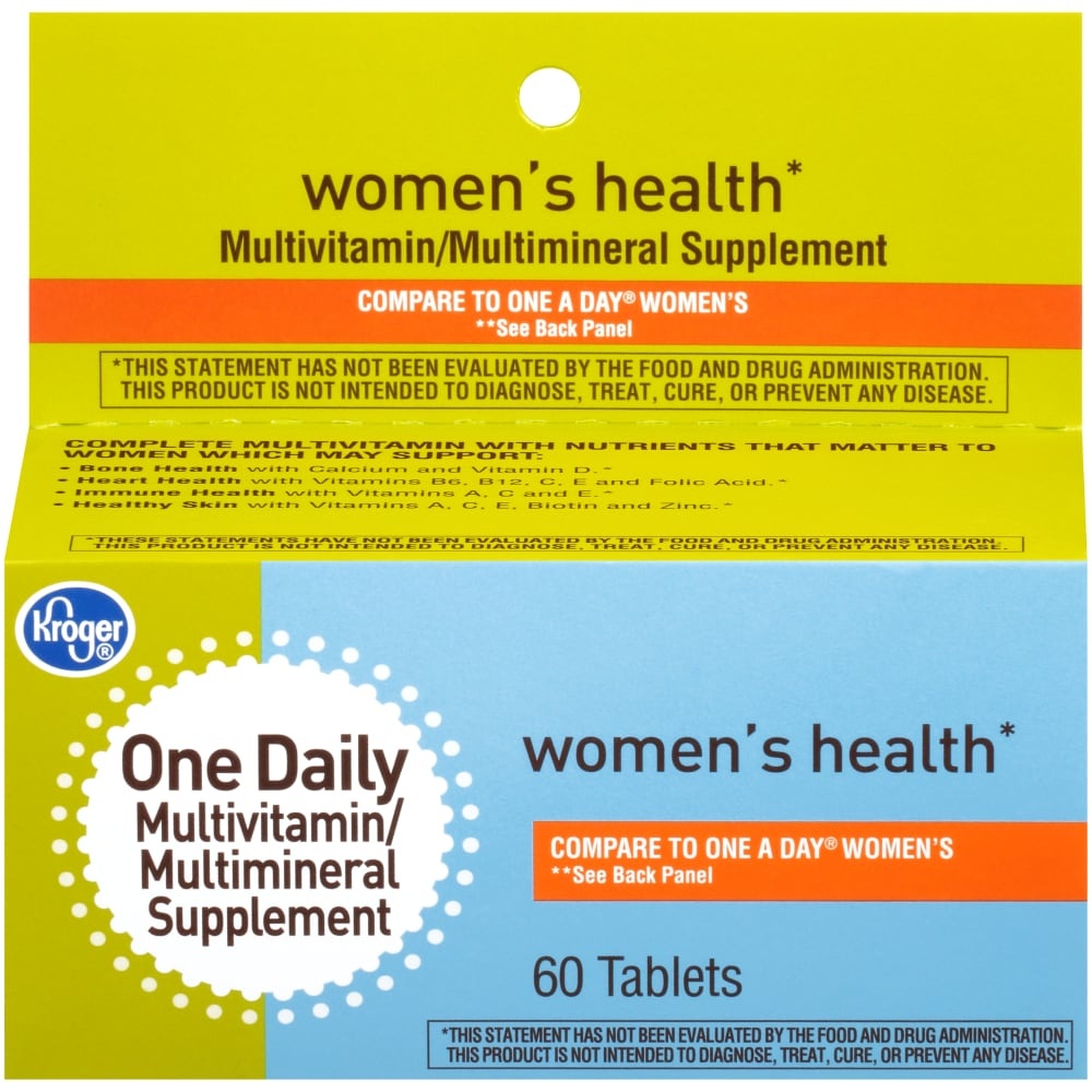 slide 1 of 1, Kroger Women's Multivitamin Tablets, 60 ct