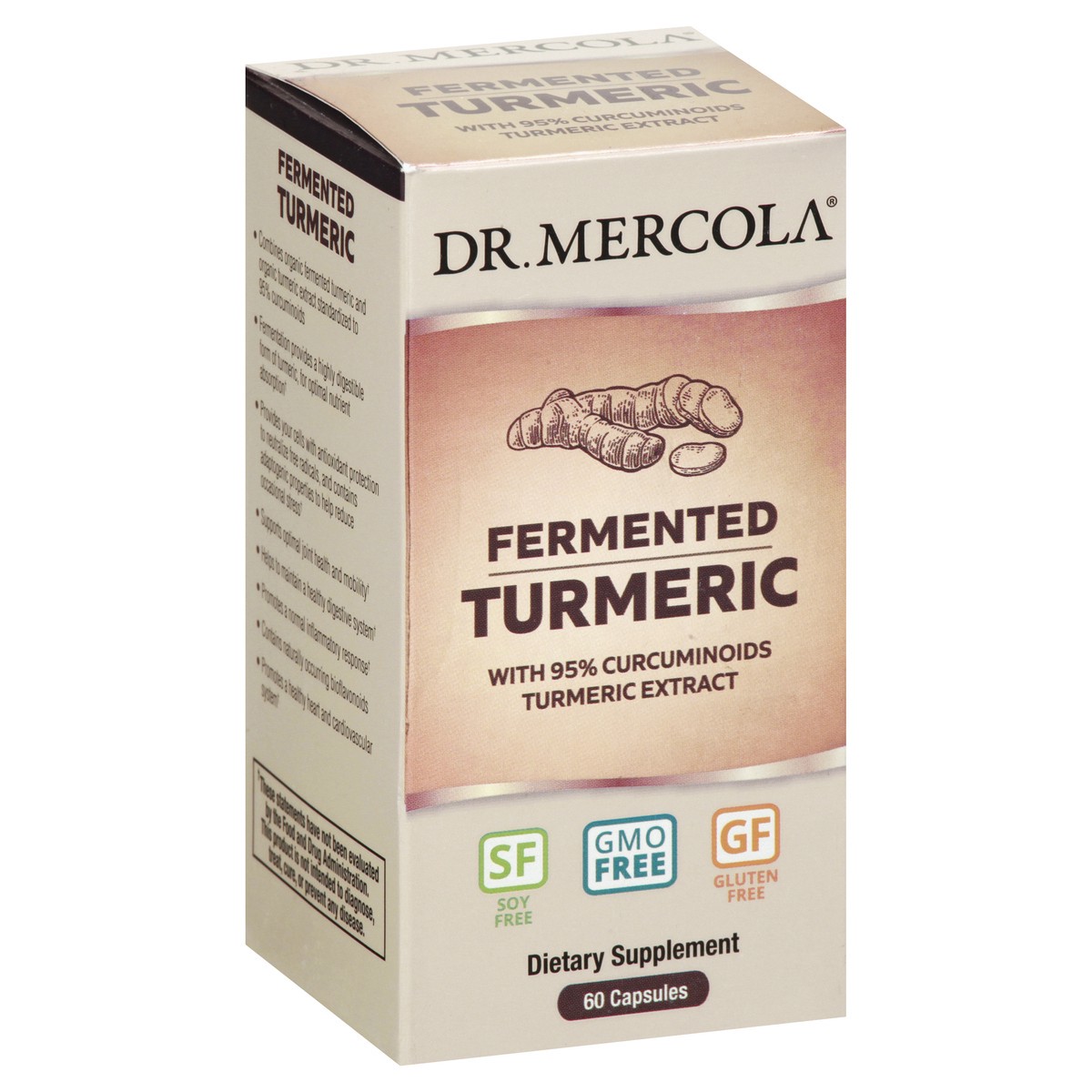 slide 6 of 9, Dr. Mercola Fermented Capsules Turmeric 60 ea, 60 ct