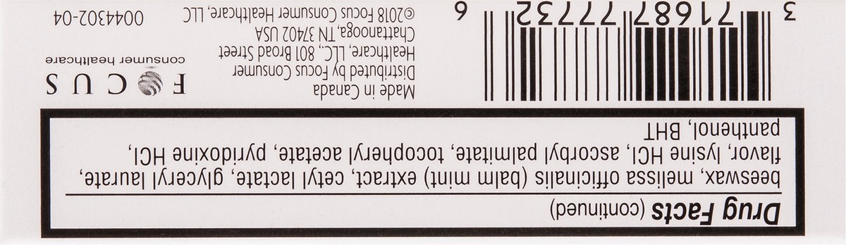 slide 2 of 7, Herpecin L Herpecin-L Lip Protectant/Cold Sore & Sunscreen Lip Balm .1oz, 0.1 oz