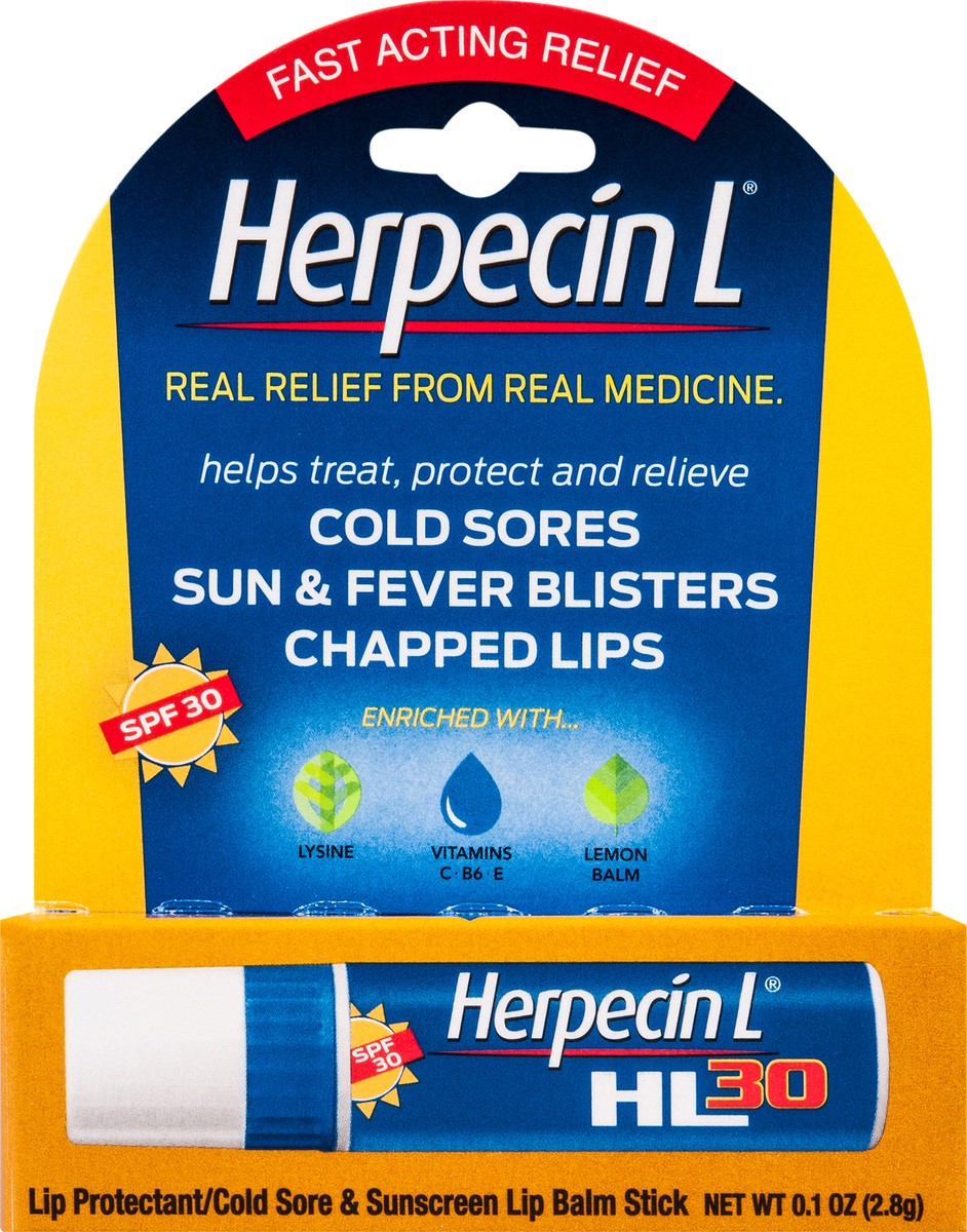 slide 6 of 7, Herpecin L Herpecin-L Lip Protectant/Cold Sore & Sunscreen Lip Balm .1oz, 0.1 oz