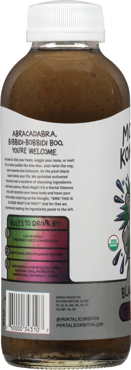 slide 5 of 12, Mortal Kombucha Black Magic Kombucha - 16 fl oz, 16 fl oz