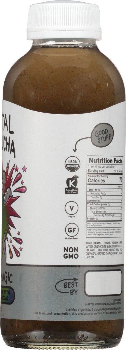 slide 9 of 12, Mortal Kombucha Black Magic Kombucha - 16 fl oz, 16 fl oz