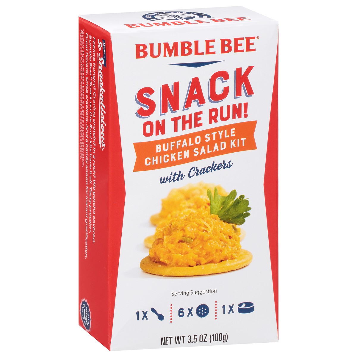 slide 3 of 13, Bumble Bee Buffalo Style Chicken Salad Kit with Crackers 3.5 oz, 3.5 oz