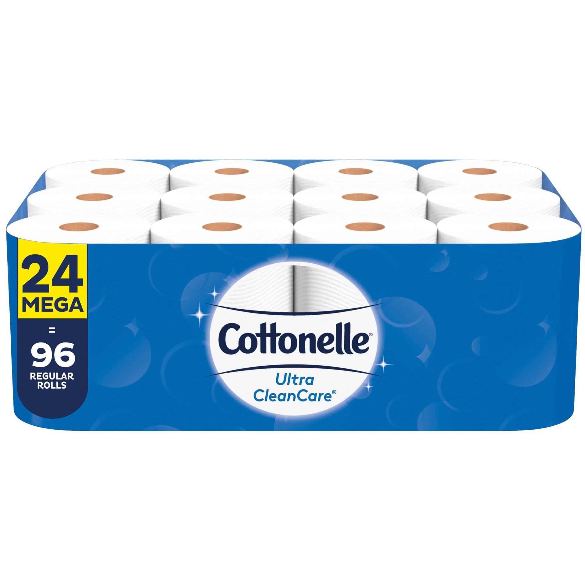 slide 1 of 5, Cottonelle Ultra Cleancare Mega Toilet Paper Rolls, 24 ct