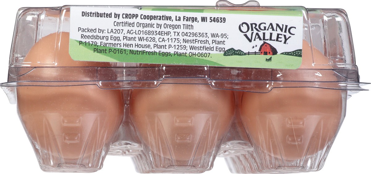 slide 11 of 13, Organic Valley Free Range Medium Brown Eggs 18 ea, 18 ct