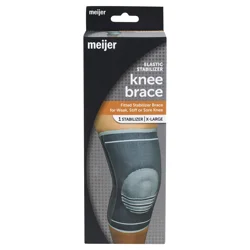Meijer Knee Brace, Elastic Stabilizer Grey Two-Tone, X-Large, 1 Ct