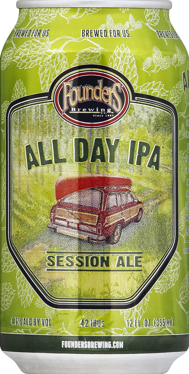 slide 3 of 4, Founders Brewing Co. All Day Ipa Can, 12 oz