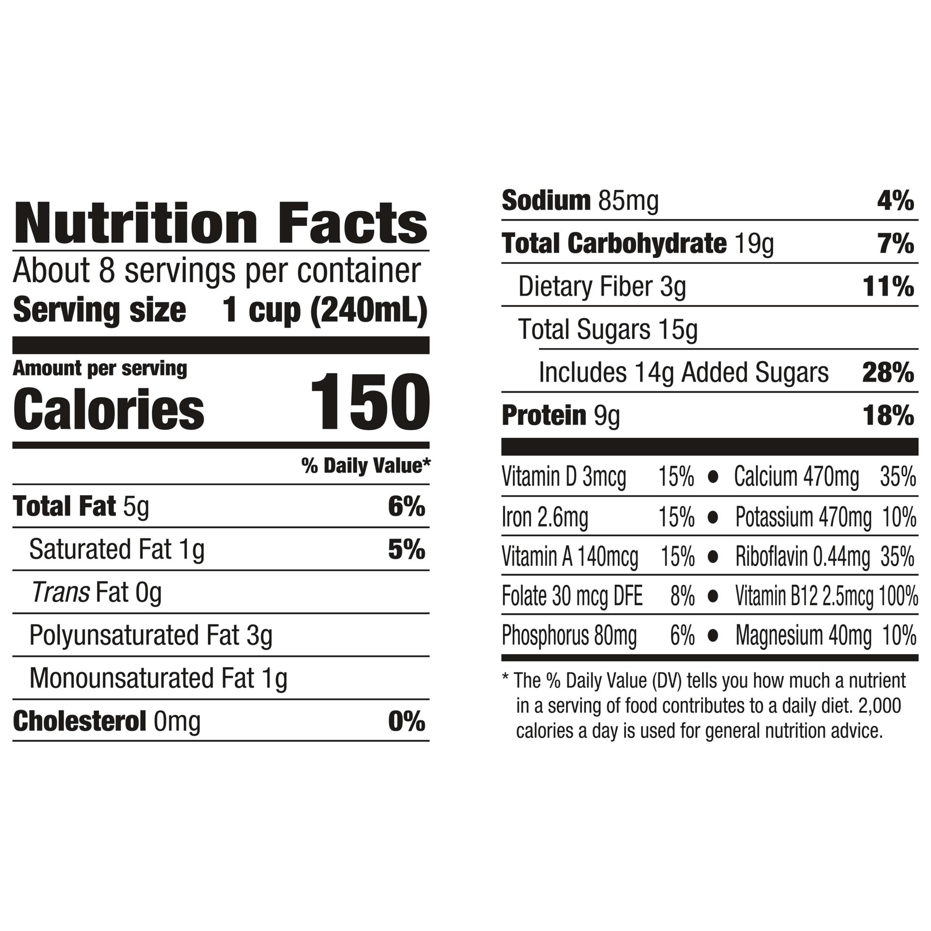 slide 5 of 5, Silk Soy Milk, Chocolate, Dairy Free, Gluten Free, Vegan Milk with Vitamin D to Help Support Strong Bones, 64 FL OZ Half Gallon, 64 fl oz