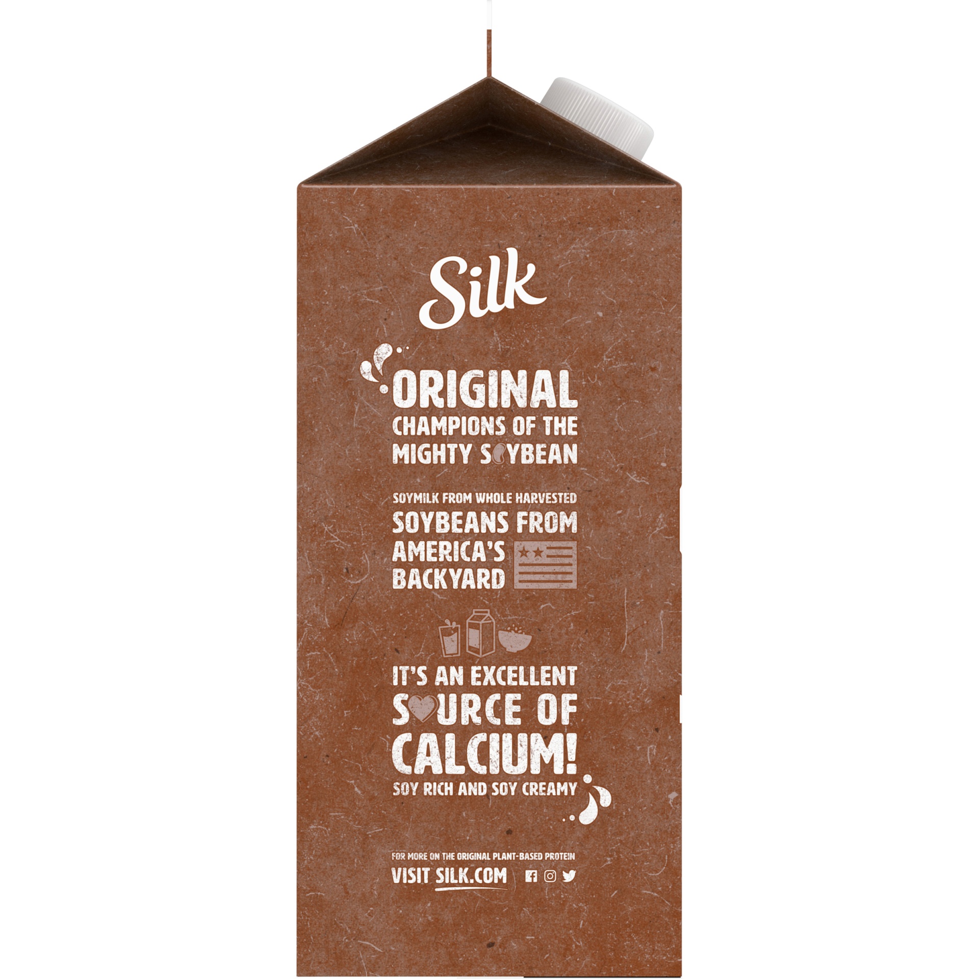 slide 3 of 7, Silk Chocolate Soy Milk, Half Gallon, 64 fl oz