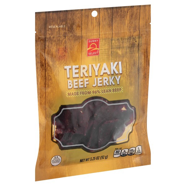 slide 1 of 1, Sunny Select Teriyaki Beef Jerky 3.25 oz, 3.25 oz