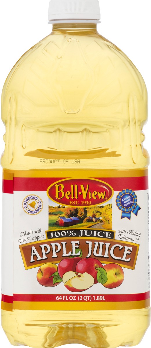 slide 12 of 13, Bell-View Apple Juice - 64 oz, 64 oz