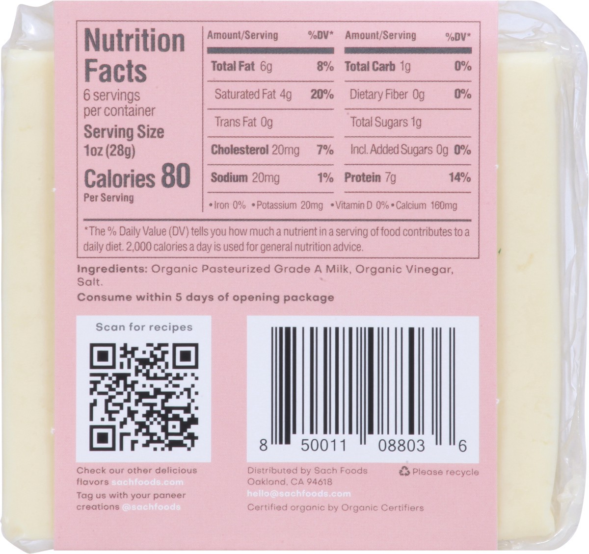 slide 4 of 9, Sach The Original Paneer 6 oz, 6 oz