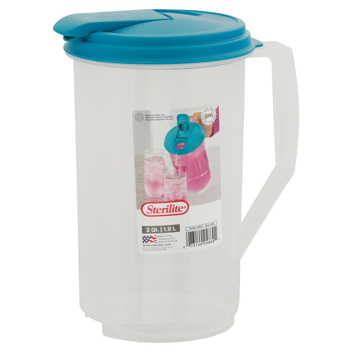 slide 3 of 9, Sterilite 2 Quart Pitcher 1 ea, 1 ct
