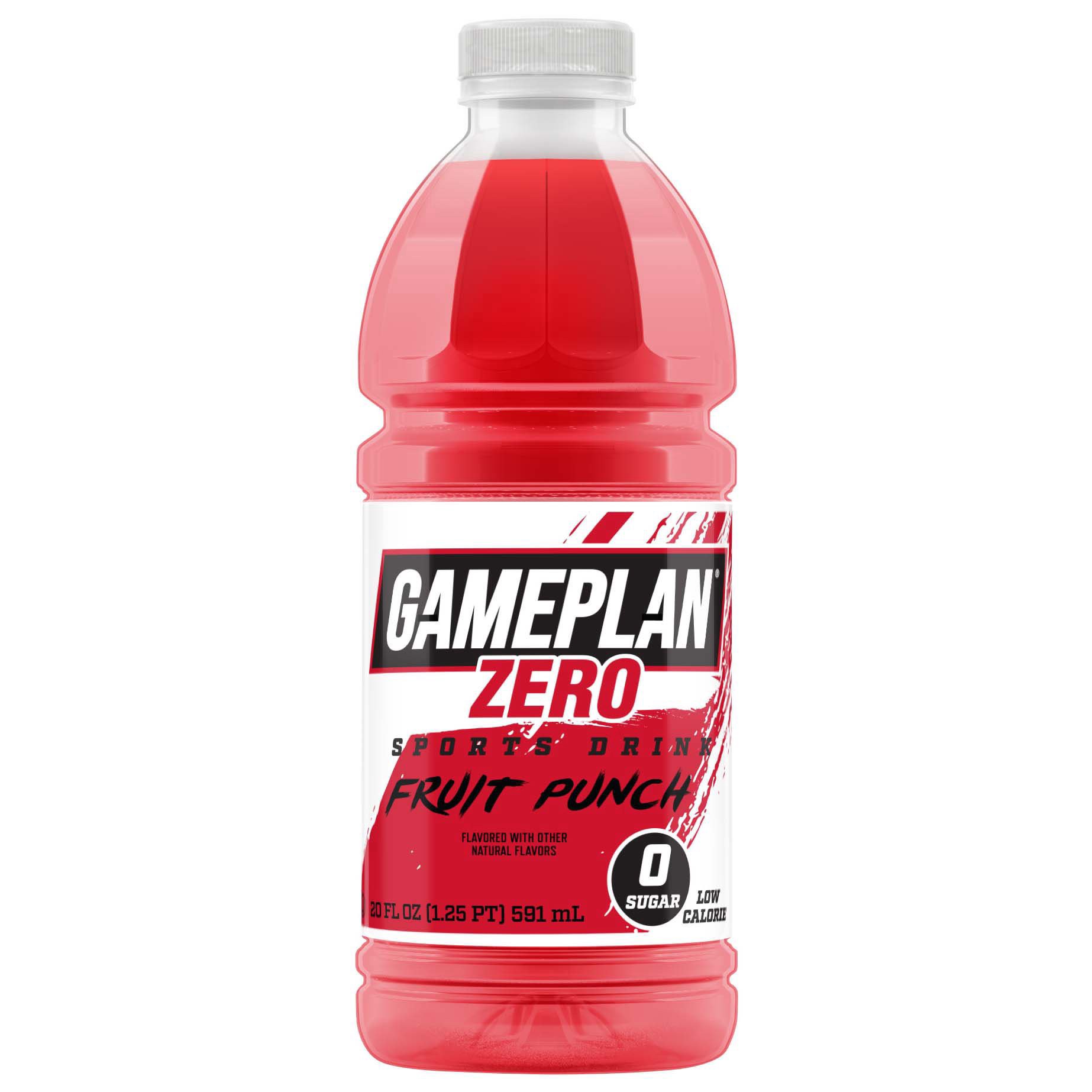 slide 1 of 1, Gameplan Zero Sports Drink - Fruit Punch, 20 oz
