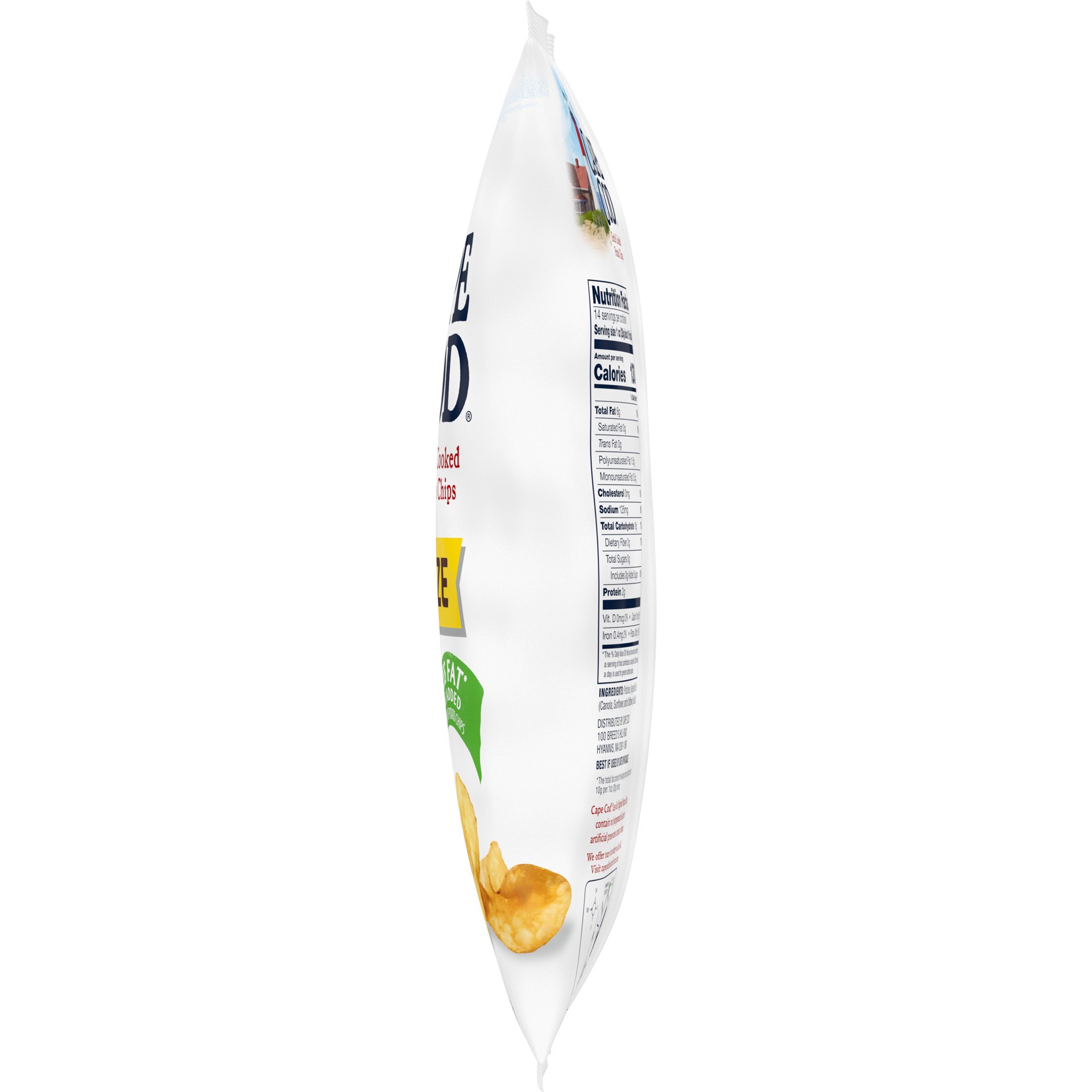 slide 3 of 9, Cape Cod Less Fat Original Chips, 14 oz