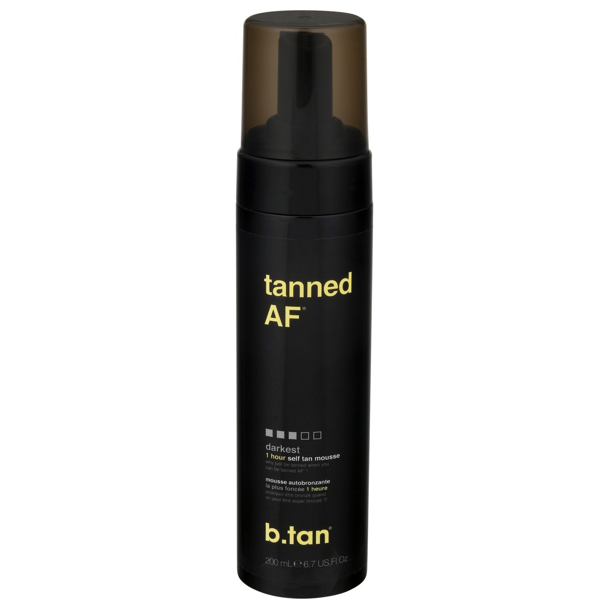 slide 1 of 1, b.tan 1 Hour Darkest Self Tan Mousse 6.7 fl oz, 6.7 fl oz