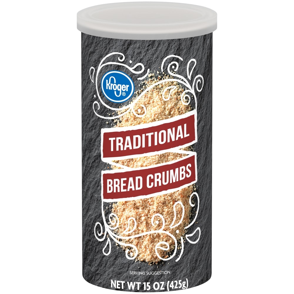 slide 1 of 1, Kroger Traditional Bread Crumbs, 15 oz