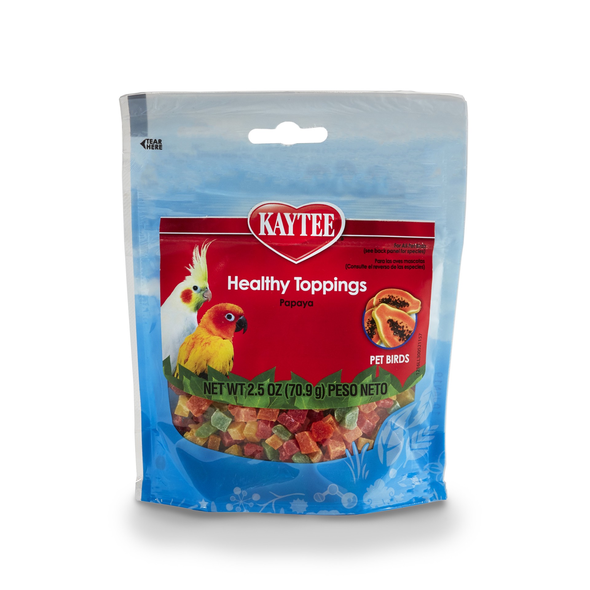 slide 1 of 3, Kaytee Pet Specialty Kaytee Healthy Toppings Papaya Bits for All Pet Birds 2.5 oz, 2.5 oz
