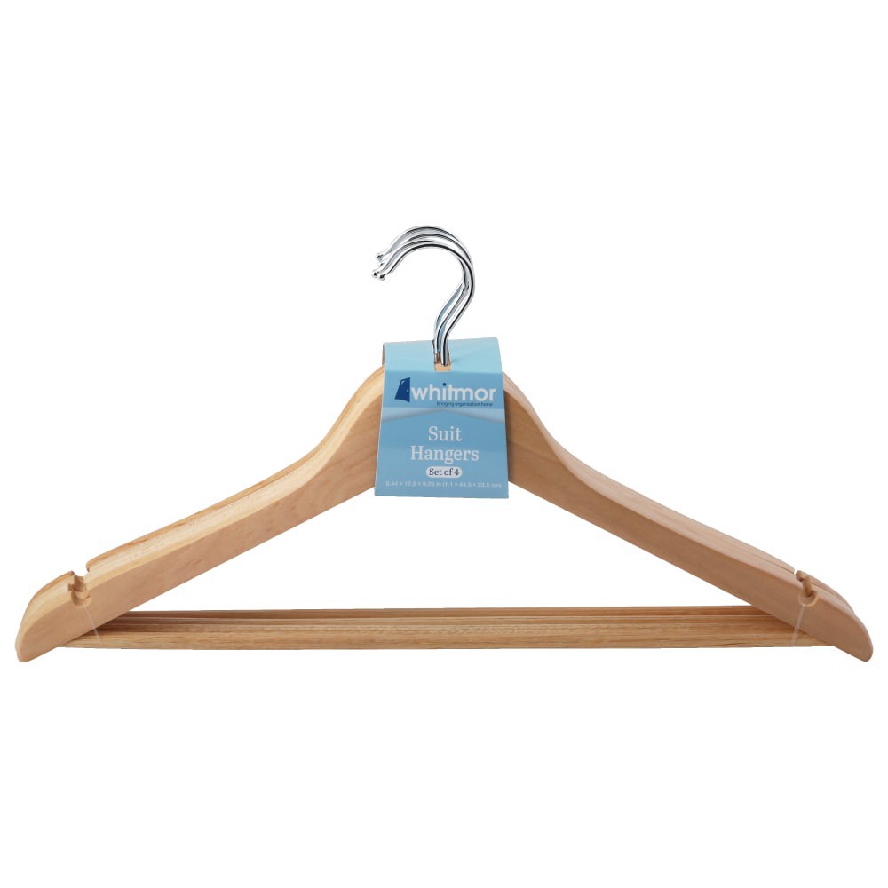 slide 2 of 2, Whitmor Set of 4 Suit Hangers 1 ea, 1 ct