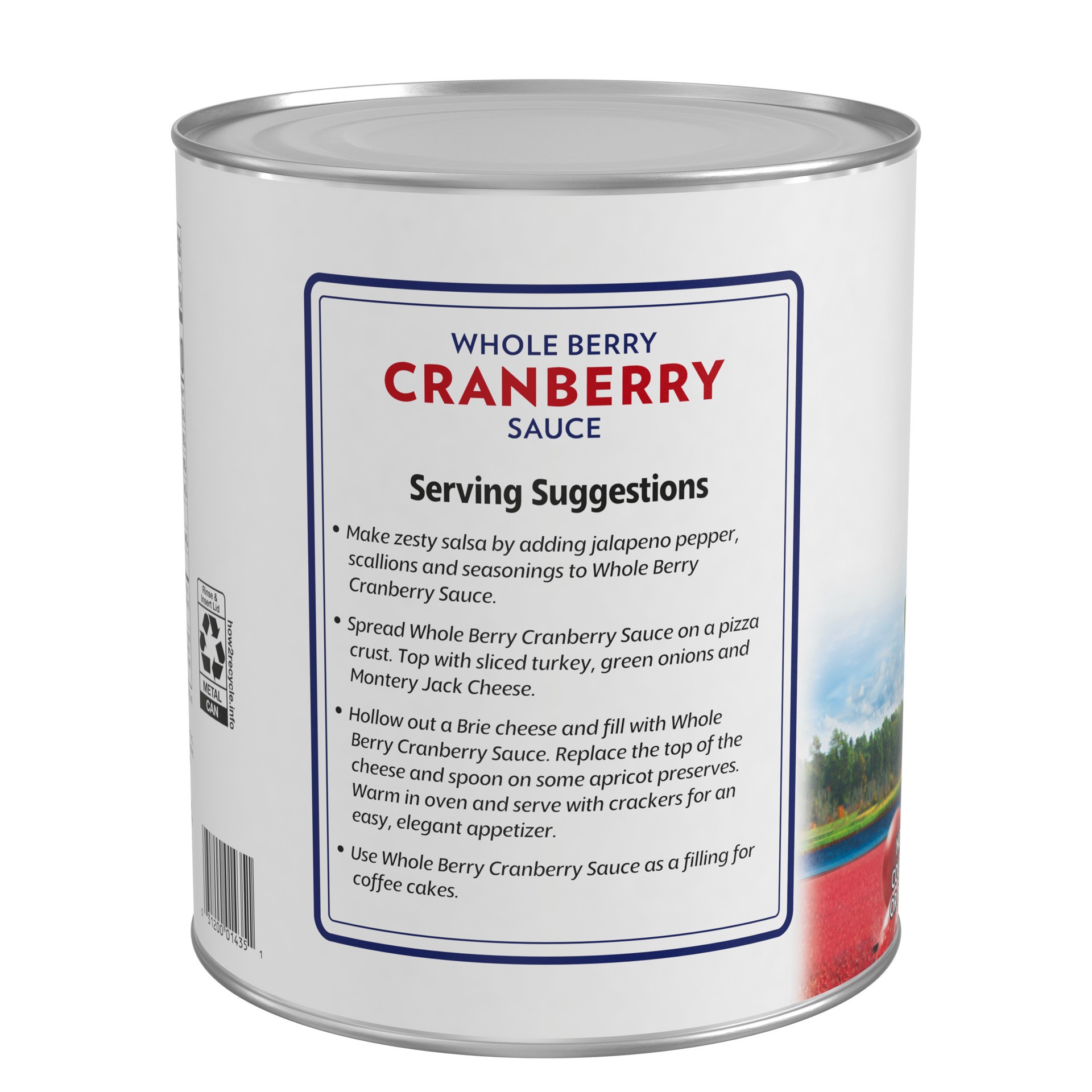 slide 3 of 4, Ocean Spray Whole Cranberry Sauce, Canned Side Dish, #10 Can, 117oz, 117 oz