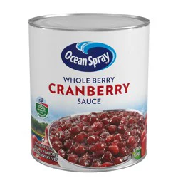 Ocean Spray Whole Cranberry Sauce, Canned Side Dish, #10 Can, 117oz