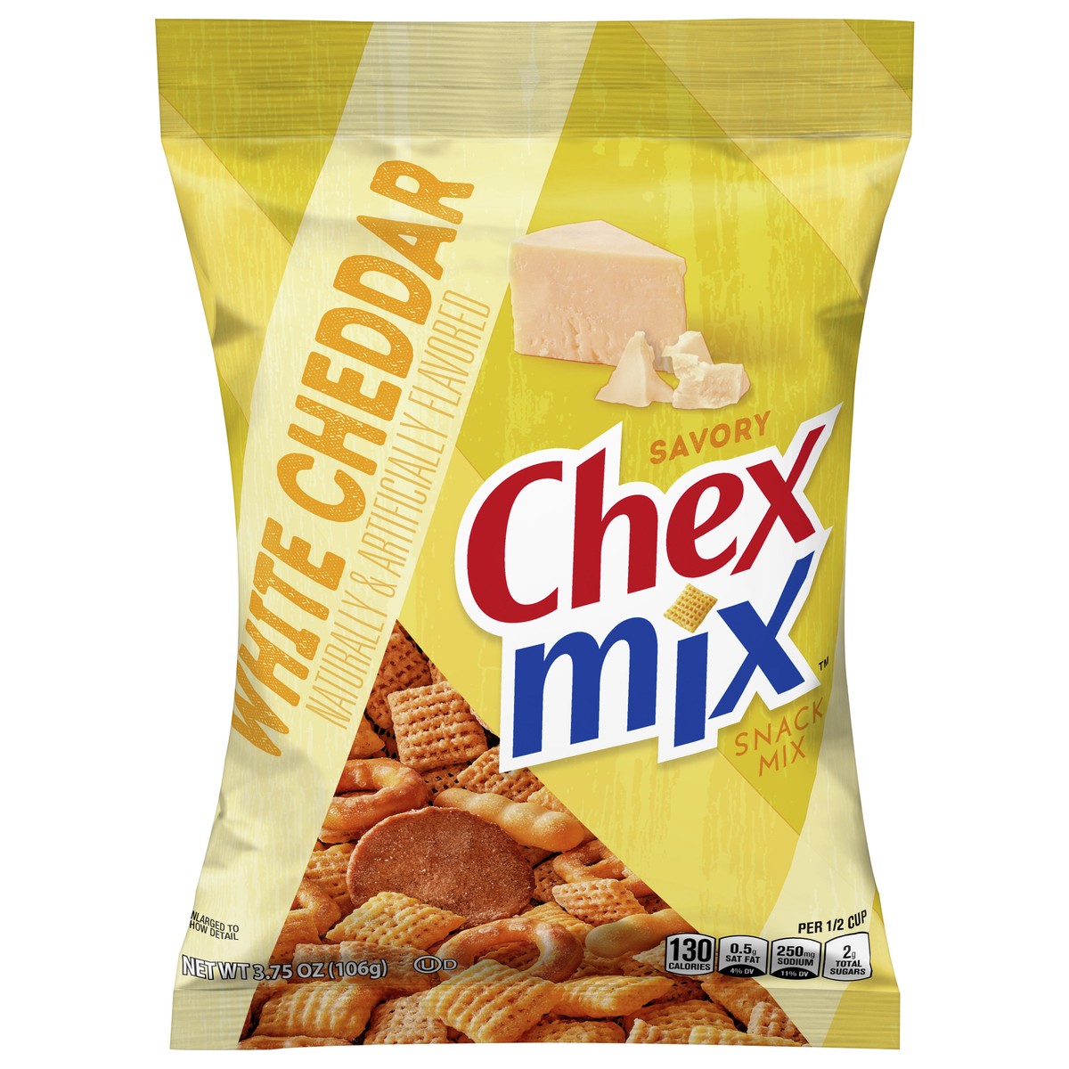 slide 3 of 13, Chex Mix Savory White Cheddar Snack Mix, 3.75 oz