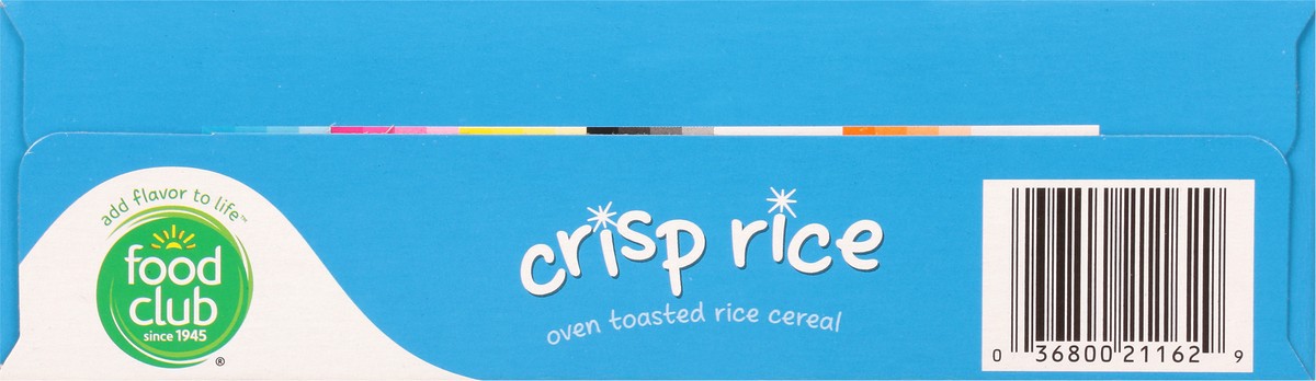 slide 8 of 11, Food Club Crisp Rice Cereal, 12 oz