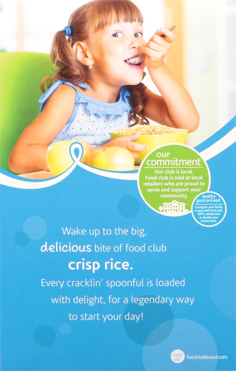 slide 10 of 11, Food Club Crisp Rice Cereal, 12 oz