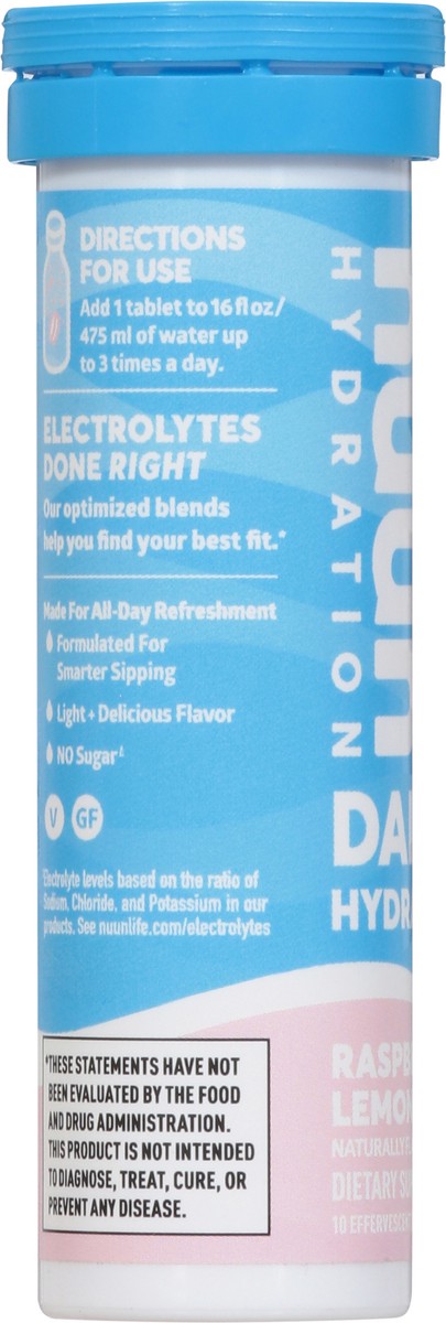 slide 7 of 9, Nuun Hydration Raspberry Lemonade Daily Hydration 10 Tablets, 10 ct