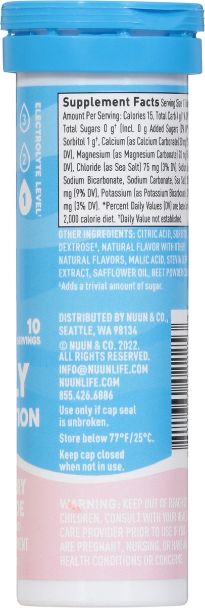 slide 8 of 9, Nuun Hydration Raspberry Lemonade Daily Hydration 10 Tablets, 10 ct