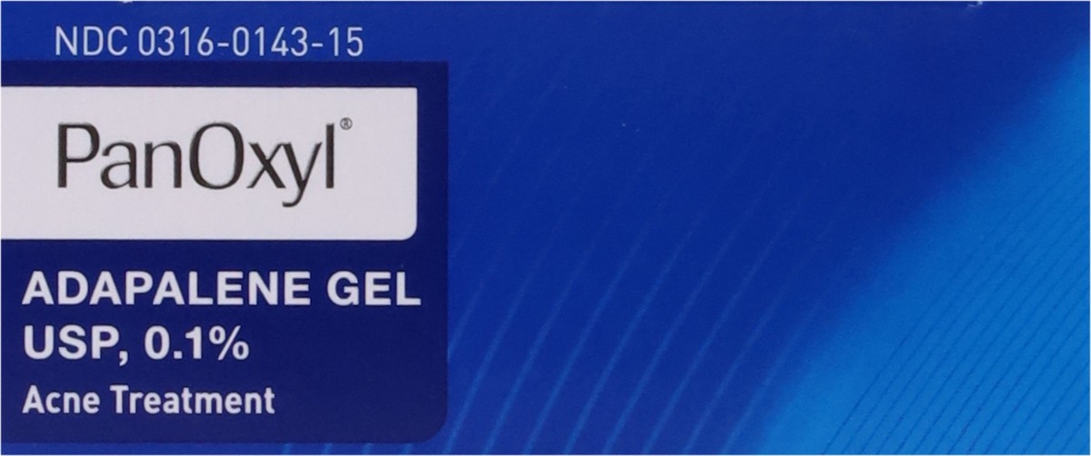 slide 8 of 9, PanOxyl Adapalene Gel USP 0.1% Acne Treatment 0.5 oz, 0.50 oz