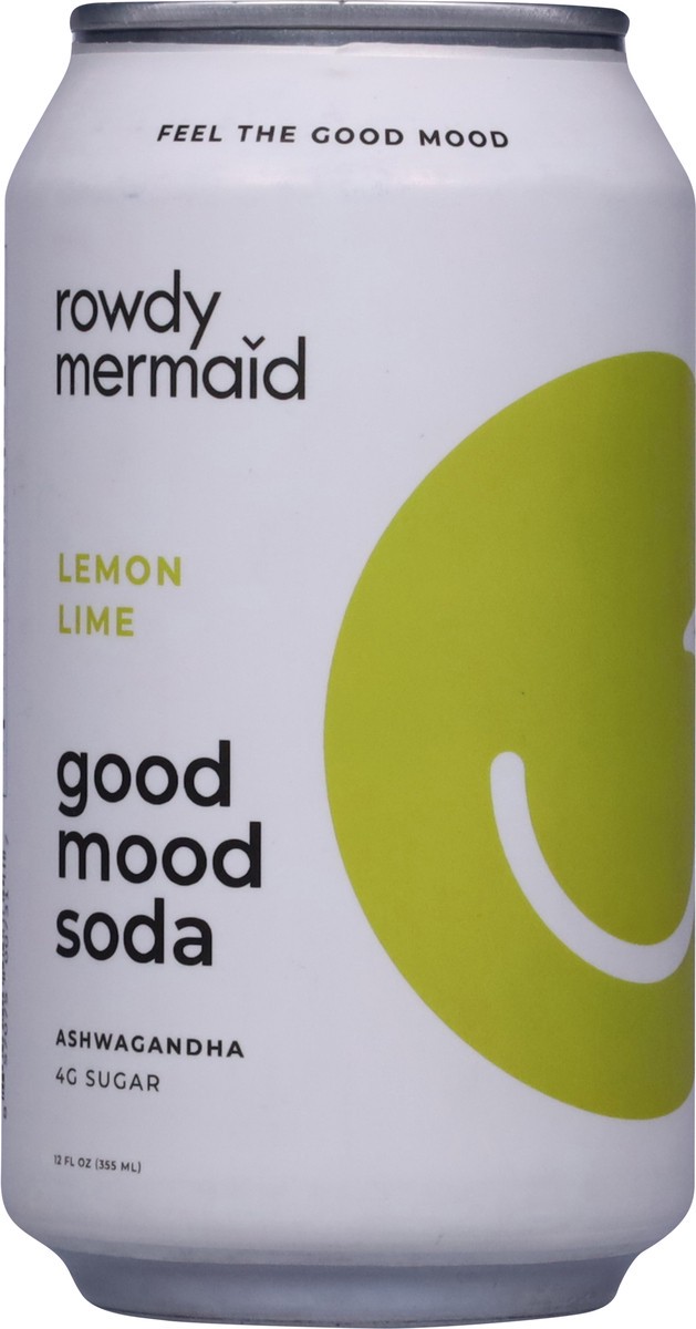 slide 12 of 13, Rowdy Mermaid Ashwagandha Lemon Lime Soda - 12 fl oz, 12 fl oz
