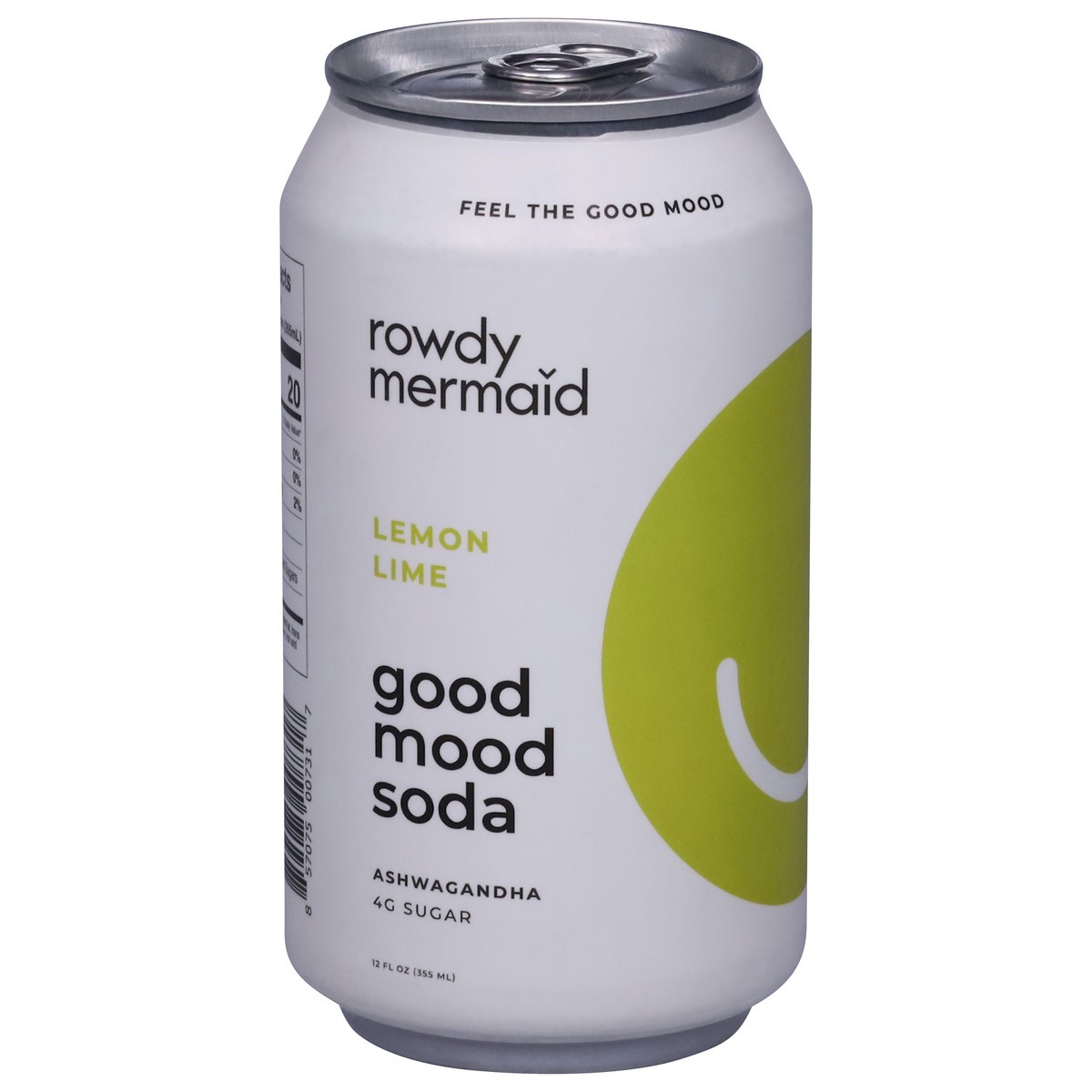 slide 6 of 13, Rowdy Mermaid Ashwagandha Lemon Lime Soda - 12 fl oz, 12 fl oz