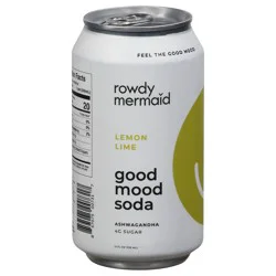 Rowdy Mermaid Lemon Lime Soda 12 fl oz