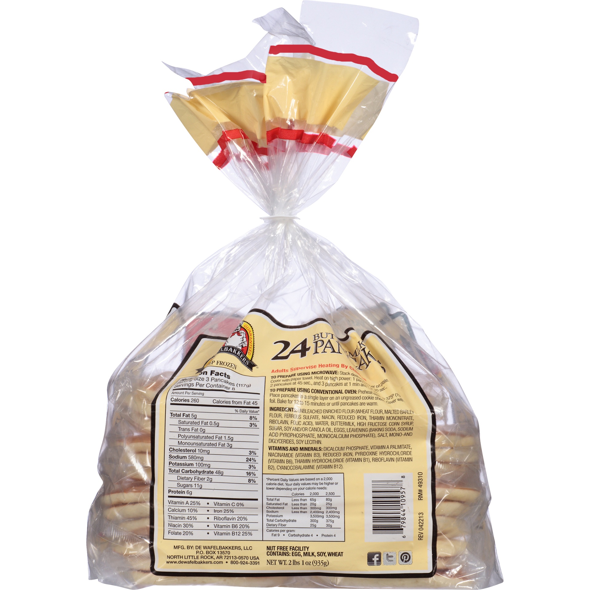 De Wafelbakkers Buttermilk Pancakes 24 ct; 33.6 oz Shipt