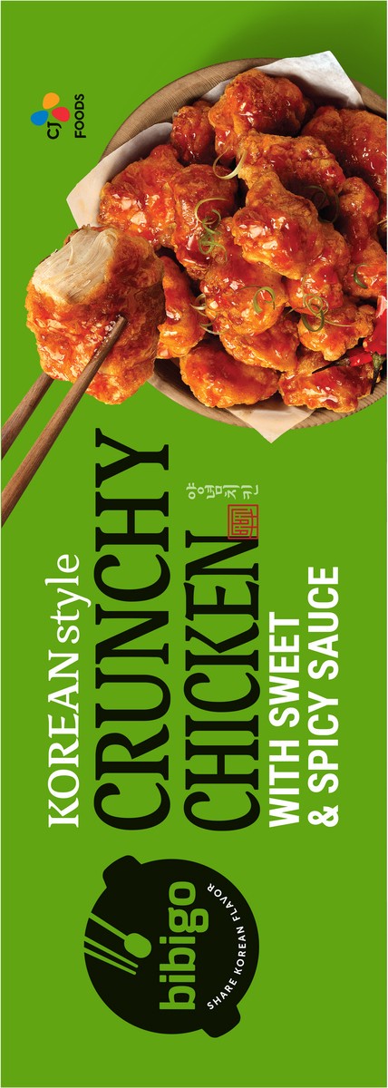 slide 2 of 9, Bibigo Korean Style Crunchy Chicken with Sweet & Spicy Sauce, 18 oz