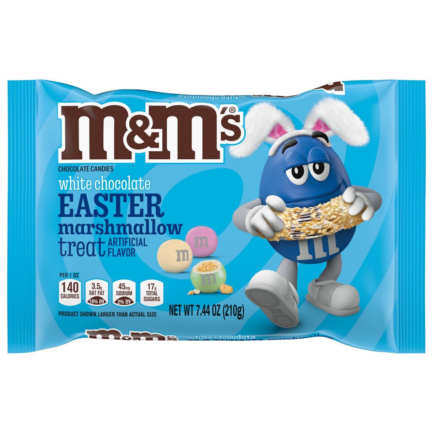 slide 1 of 3, M&M's White Chocolate Easter Marshmallow Treat Candy Easter Basket Stuffer, 7.44 oz Bag, 7.44 oz