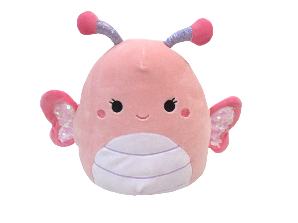 slide 1 of 1, Squishmallows Butterfly With Sequins Plush - Pink, 8 in