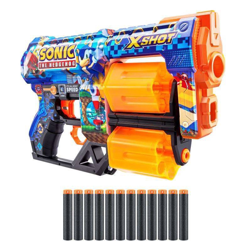 slide 5 of 5, X-Shot SKINS Dread Dart Blaster - Sonic the Hedgehog by ZURU, 1 ct