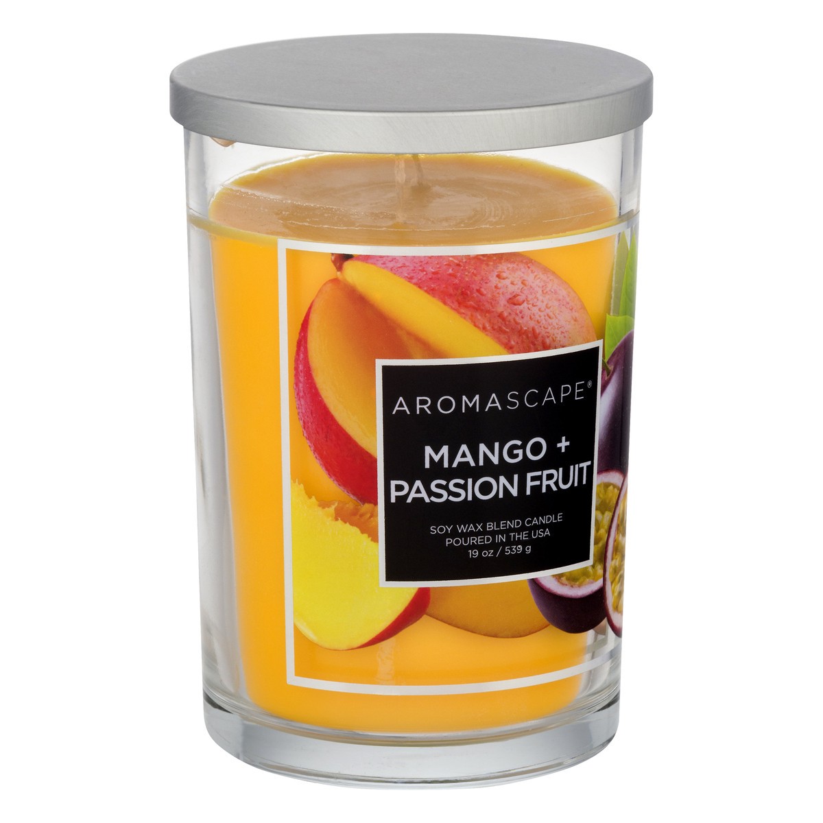 slide 2 of 9, Aromascape Mango + Passion Fruit Candle 1 ea, 1 ct