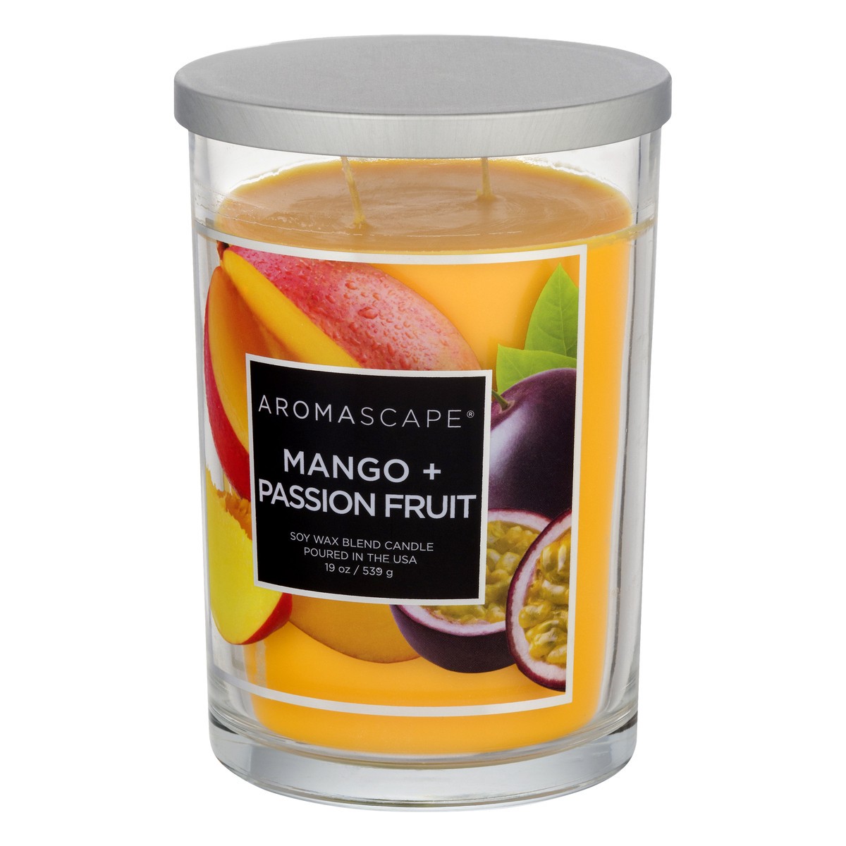 slide 3 of 9, Aromascape Mango + Passion Fruit Candle 1 ea, 1 ct