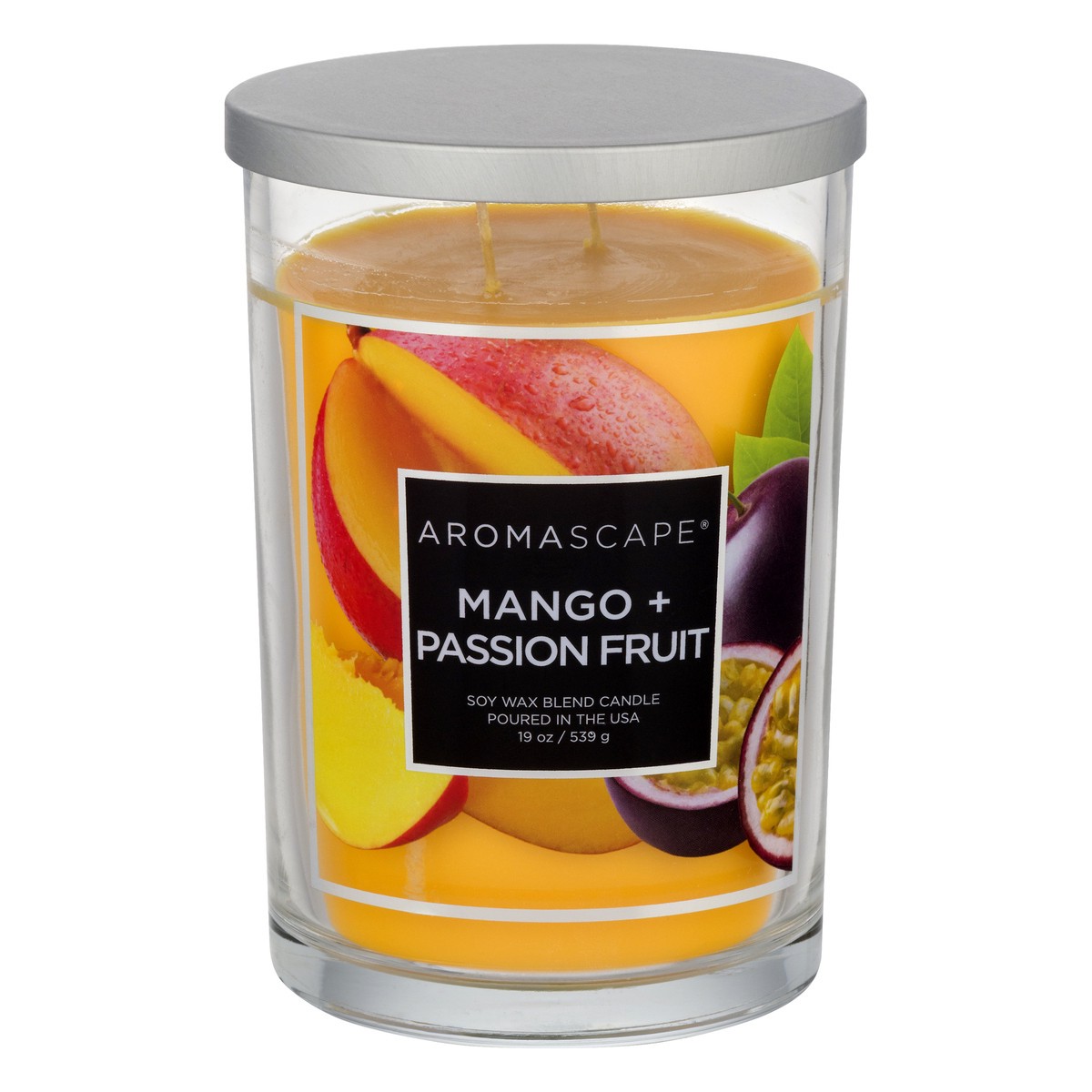 slide 1 of 9, Aromascape Mango + Passion Fruit Candle 1 ea, 1 ct