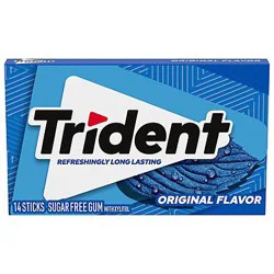 Trident Original Flavor Sugar Free Gum - 14 Count