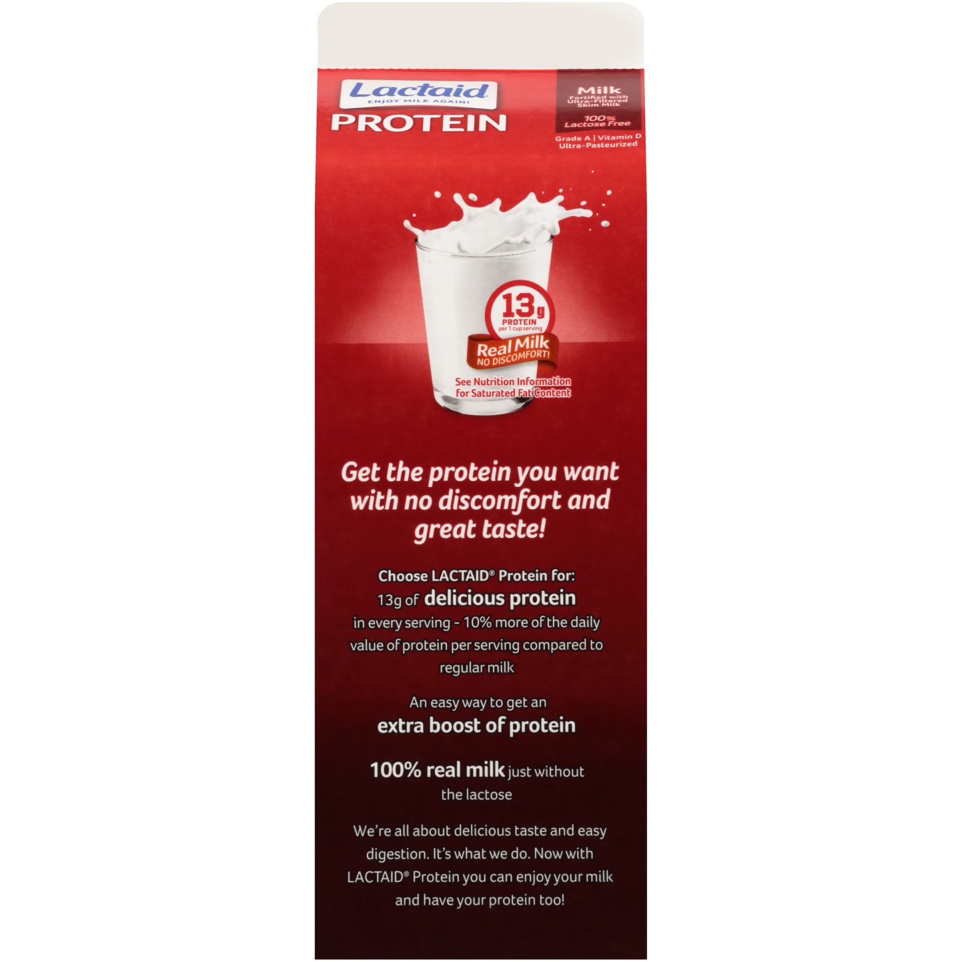 slide 4 of 7, Lactaid Protein Whole Milk, 52 oz