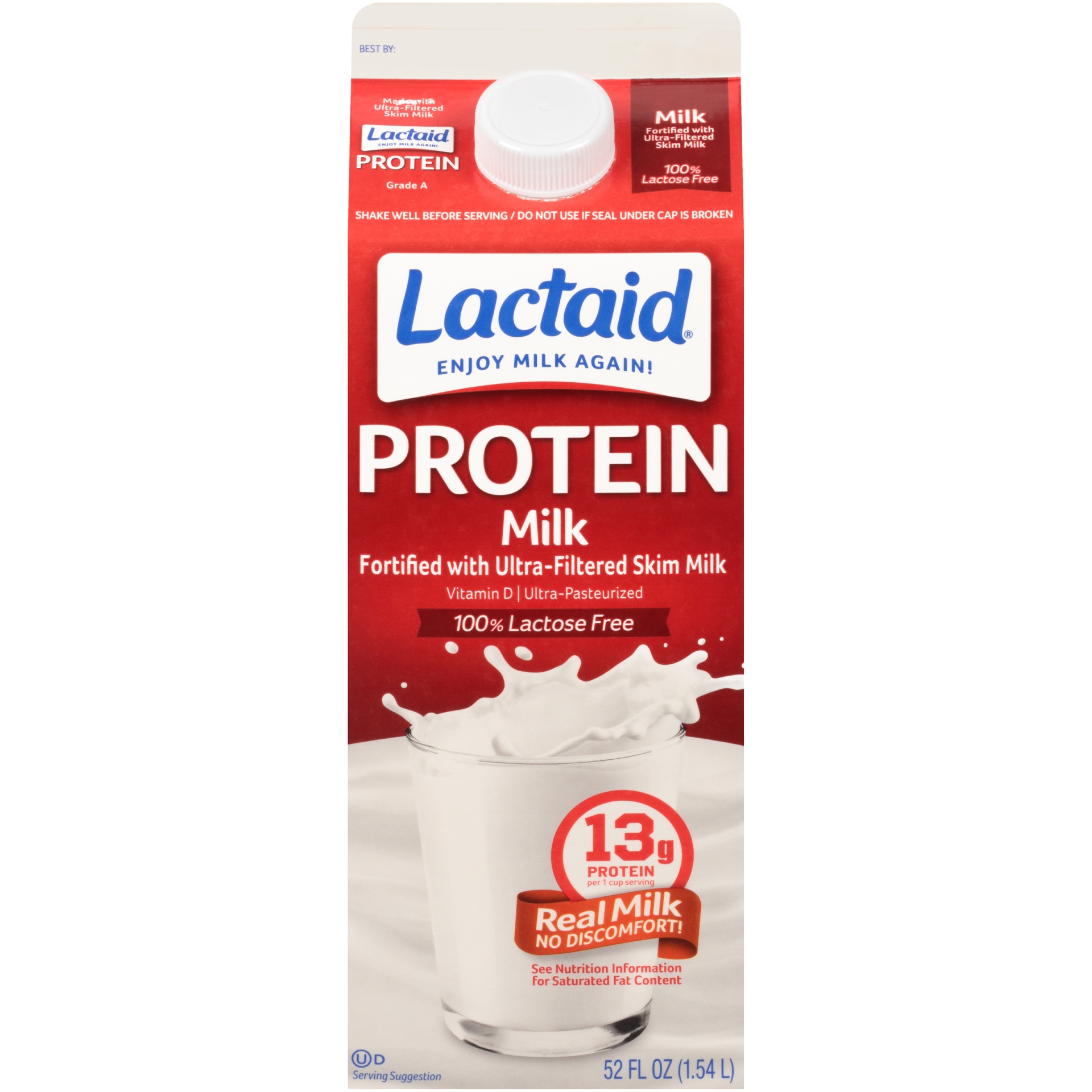slide 1 of 7, Lactaid Protein Whole Milk, 52 oz